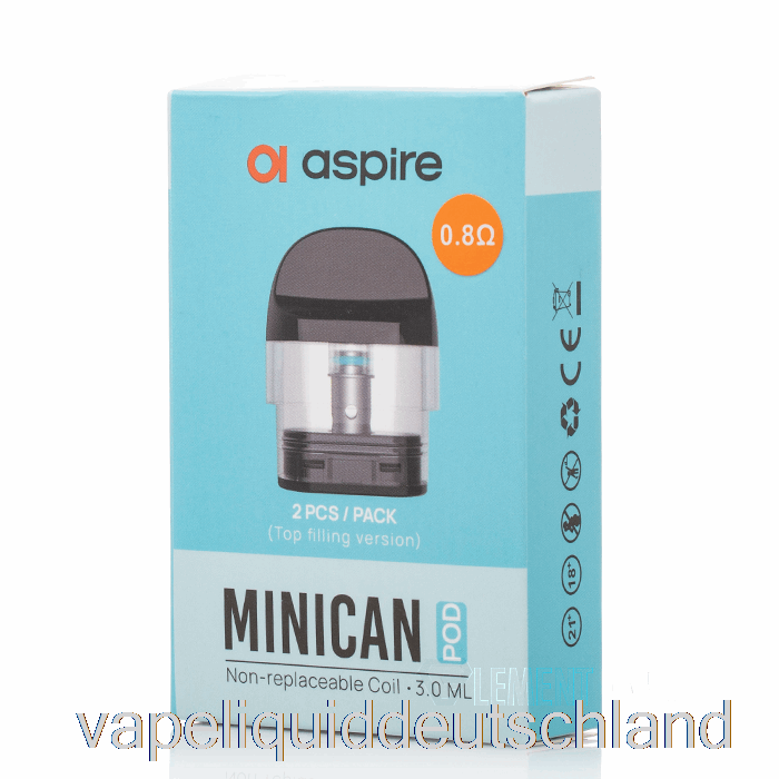 Aspire Minican Ersatz-Pods 3 Ml Nachfüllbare Minican-Pods Vape Deutschland